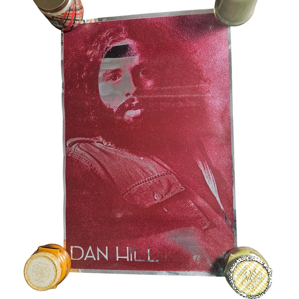 Dan Hill Self Titled‎ Vintage 1970s Debut Album Promo Poster 18x27 Double Sided
